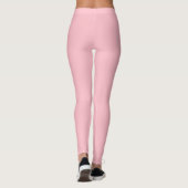 Einfarbig Rosa Leggings (Rückseite)