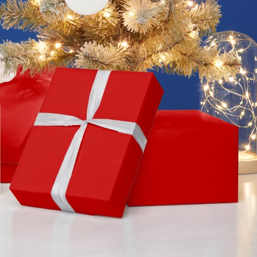 Einfarbig: Rot Geschenkpapier (Feiertage)