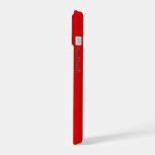 Einfarbig: Rot iPhone 15 Hülle (Linke Seite)