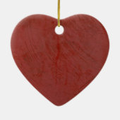 Einfarbig Rot Keramik Ornament (Hinten)