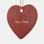 Einfarbig Rot Keramik Ornament (Links)