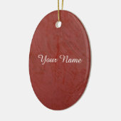 Einfarbig Rot Keramik Ornament (Links)