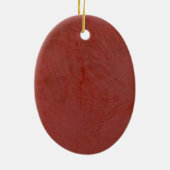 Einfarbig Rot Keramik Ornament (Hinten)