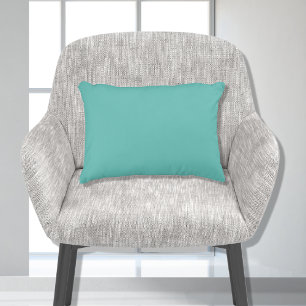 Einfarbig Teal Aqua Blau 11x16 Dekokissen