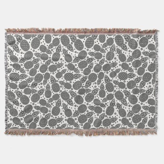 Einfarbige Ananas 2 Decke (Vorderseite)