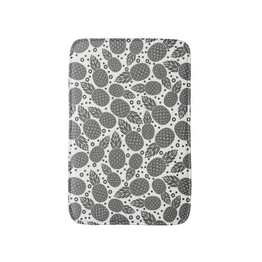 Einfarbige Ananas Badematte (Vorderseite Vertikal)