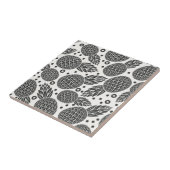 Einfarbige Ananas Fliese (Seite)