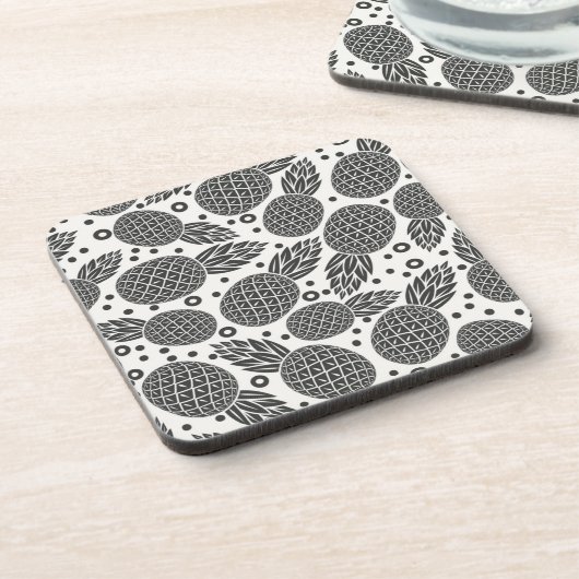 Einfarbige Ananas Untersetzer (Linke Seite)