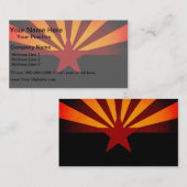 Einfarbige Arizona-Flagge Visitenkarte (Vorne/Hinten)