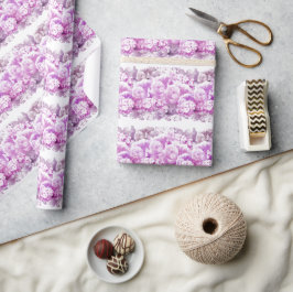 Einfarbige Blume-Wrapping Paper Geschenkpapier