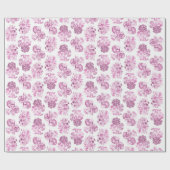 Einfarbige Blume-Wrapping Paper Geschenkpapier (Flach)
