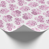 Einfarbige Blume-Wrapping Paper Geschenkpapier (Ecke)