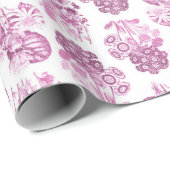 Einfarbige Blume-Wrapping Paper Geschenkpapier (Rolleneckpunkt)