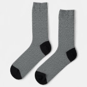 Einfarbige Crew-Socken mit zusätzlichem Design Socken (Linkes Detail)