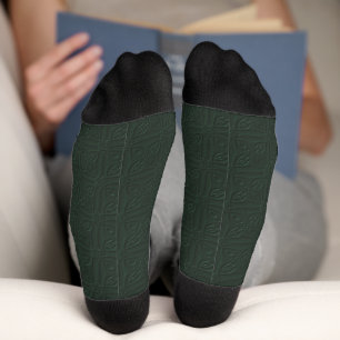 Einfarbige Crew-Socken mit zusätzlichem Design Socken