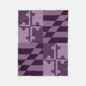 Einfarbige Decke Maryland-Flagge - Pflaume (Vorderseite)