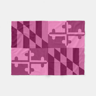 Einfarbige Decke Maryland-Flagge - Pink