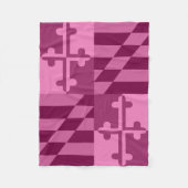 Einfarbige Decke Maryland-Flagge - Pink (Vorderseite)