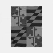 Einfarbige Decke Maryland-Flagge - Schwarzes (Vorderseite)