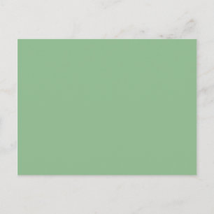 Einfarbige Dunkle Meeresgrüne Leere Postkarte