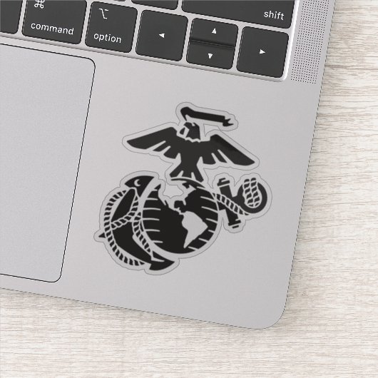 Einfarbige EGA - Schwarz Aufkleber (Detail)