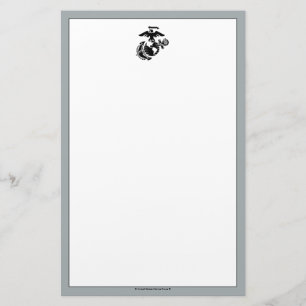 Einfarbige EGA - Schwarz Briefpapier