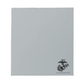 Einfarbige EGA - Schwarz Notizblock (Vorderseite)