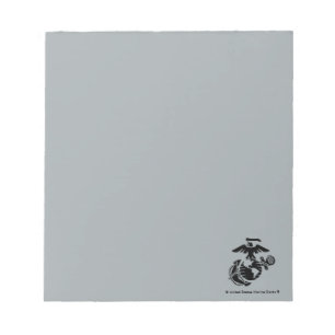 Einfarbige EGA - Schwarz Notizblock