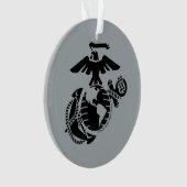 Einfarbige EGA - Schwarz Ornament (Vorderseite)