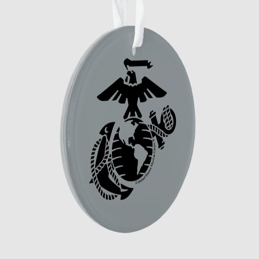 Einfarbige EGA - Schwarz Ornament (Vorderseite)