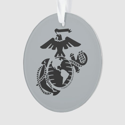 Einfarbige EGA - Schwarz Ornament (Vorderseite)