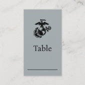 Einfarbige EGA - Schwarz Platzkarte (Vorderseite)