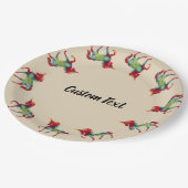 Einfarbige, einfarbige Teller für benutzerdefinier (Schrägansicht)