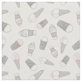 Einfarbige Eiscreme Stoff