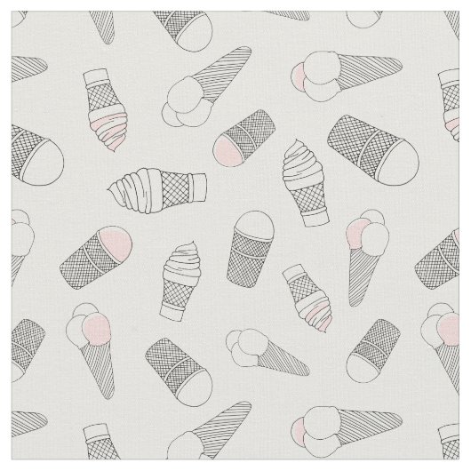 Einfarbige Eiscreme Stoff (Nahaufnahme)