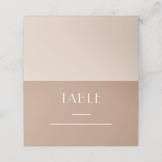 einfarbige Erdsonden Platzkarte (Außenseite Aufgefaltet)