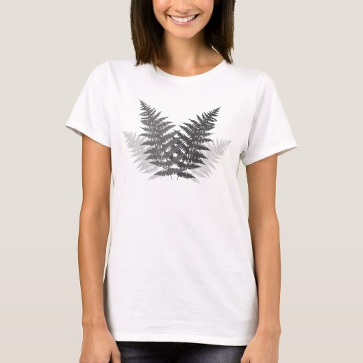 Einfarbige Farne T-Shirt (Vorderseite)