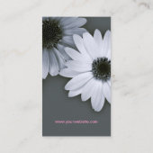 Einfarbige Gänseblümchen-Visitenkarte Visitenkarte (Rückseite)