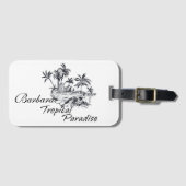 Einfarbige Gepäckmarke anpassen Gepäckanhänger (Vorderseite (Horizontal))