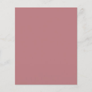 Einfarbige Hochzeit von Dusty Rose Flyer