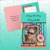 Einfarbige Imitate aus Holz zum 16. Geburtstag