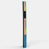 Einfarbige Initialen blau hinzufügen Case-Mate iPhone Hülle (Hinten/Rechts)