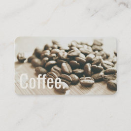 Einfarbige Kaffeebohnen einfache Oswald Lochkarte Treuekarte