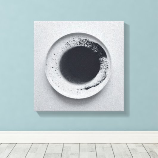 Einfarbige Kaffeetextur abstrakt Art. 1 Leinwanddruck (Insitu (Holzboden))