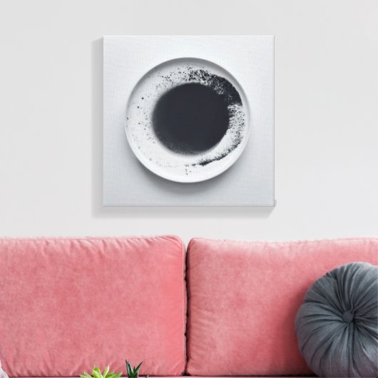 Einfarbige Kaffeetextur abstrakt Art. 1 Leinwanddruck (Insitu (Wohnzimmer))