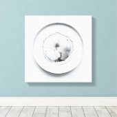 Einfarbige Kaffeetextur abstrakt Art 2 Leinwanddruck (Insitu (Holzboden))