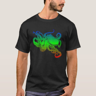 einfarbige Krake T-Shirt