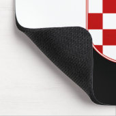 Einfarbige Kroatien-Flagge Mousepad (Ecke)