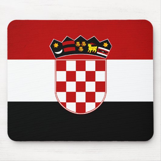 Einfarbige Kroatien-Flagge Mousepad (Vorne)