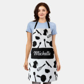 Einfarbige Küchengeräte mit elegantem Design Schürze (Getragen)